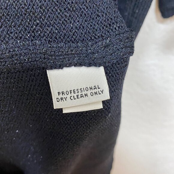 St. John Womens Black Crew Neck Knitted Mini Dress Sz 6 - Picture 5 of 9